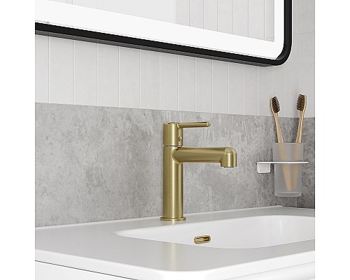 Смеситель для раковины Iddis Aiger AIGMG00i01 Золото матовое