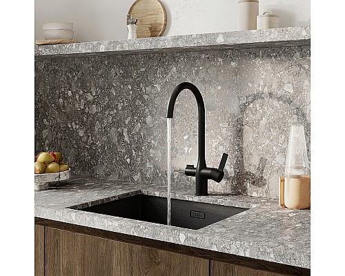 Смеситель для кухни Iddis Pure PURBLFJi05 Черный матовый