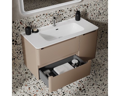 Тумба с раковиной Iddis Edifice 100 EDI10C0i95K подвесная Капучино