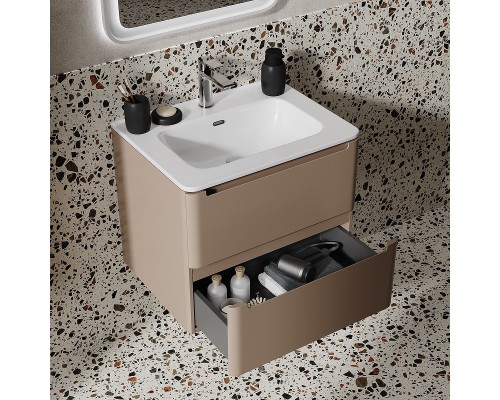 Тумба с раковиной Iddis Edifice 60 EDI60C0i95K подвесная Капучино