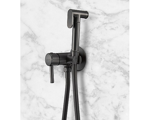 Гигиенический душ со смесителем Milacio Ultra MCU.850.MB Черный матовый