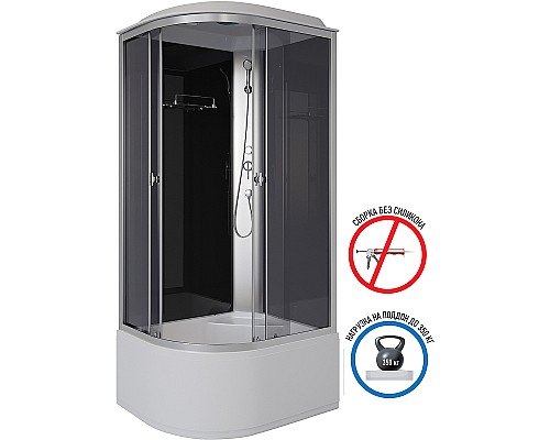 Душевая кабина Niagara Eco 90x80 R E90/80/40R/TN без гидромассажа