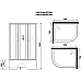 Душевая кабина Niagara Promo 90x70 R P90/70/40R/MT/BK без гидромассажа