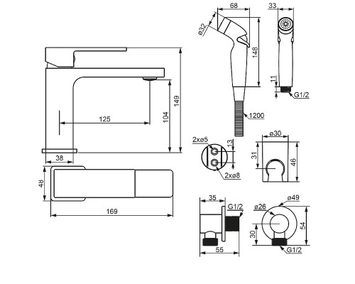 Смеситель для раковины Damixa Gala 530300000 Хром
