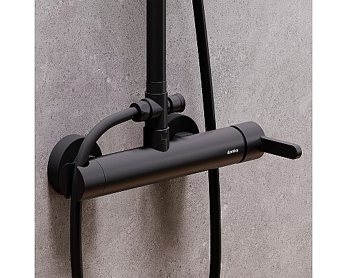 Душевая система Damixa Scandinavian Pure 936710300 Черная матовая