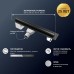 Душевой лоток Paini Slim Line 700 с Черной матовой решеткой / под плитку