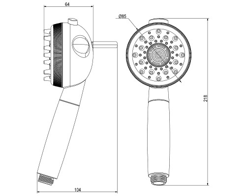 Душевой гарнитур Lemark LM8152PS для животных Бежевый