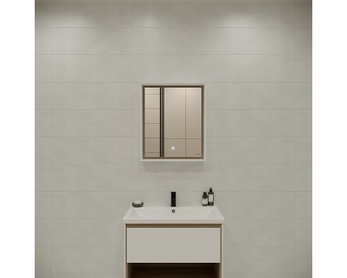 Зеркало Cersanit Louna 60 SP-LU-LOU60-Os с подсветкой Белый с сенсорным выключателем