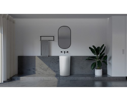 Раковина Abber Stein 50 AS2504-H Белая матовая