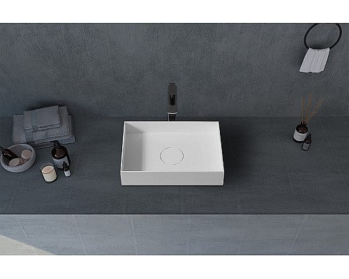 Раковина-чаша Abber Stein 50 AS2621 Белая матовая