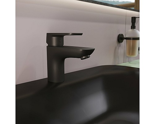 Смеситель для раковины Kludi Pure Style 400283975 Черный матовый