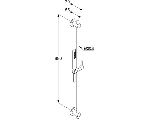 Душевой гарнитур Kludi Nova Fonte 2084053-15 Белый матовый