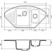 Кухонная мойка GranFest Quarz GF-Z14 Черная