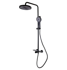 Душевая система Bronze de Luxe Icon 80112CB Черная матовая