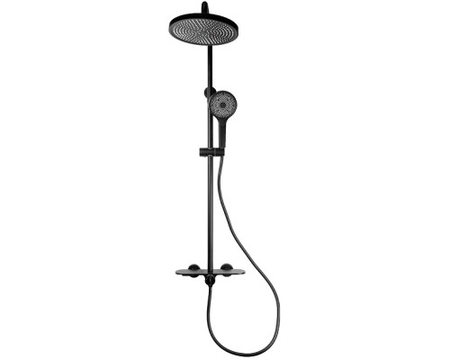Душевая система Bronze de Luxe Icon 80112CB Черная матовая