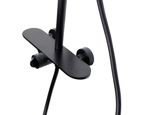 Душевая система Bronze de Luxe Icon 80112CB Черная матовая