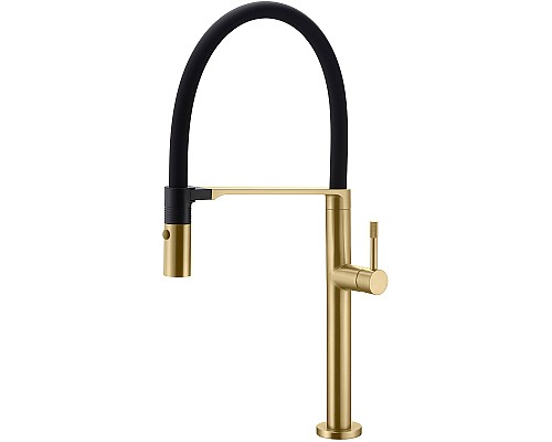 Смеситель для кухни Boheme Uno 114-MG Золото матовое