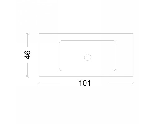 Раковина Boheme Armadi Art Vallessi 100 838-100-W Белая матовая