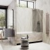 Шторка на ванну Maybah Glass 300x1400 в широком профиле Бронза стекло бронзовое матовое