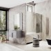Шторка на ванну Maybah Glass 300x1400 в широком профиле Бронза стекло бронзовое матовое