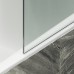 Шторка на ванну Maybah Glass 300x1400 в широком профиле Белый стекло сатиновое