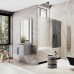 Шторка на ванну Maybah Glass 300x1400 в широком профиле Бронза стекло графитовое матовое