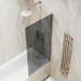 Шторка на ванну Maybah Glass 300x1400 в широком профиле Бронза стекло графитовое матовое