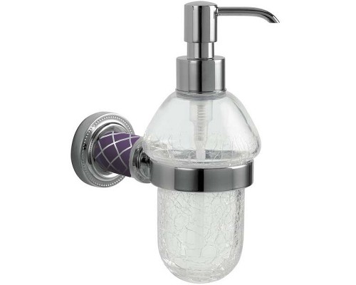Дозатор для жидкого мыла Boheme Murano 10912-V-CR Хром Фиолетовый