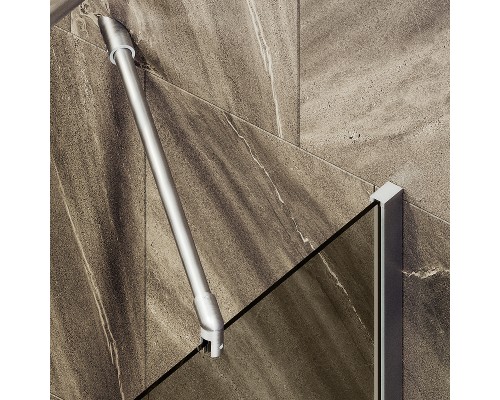 Шторка на ванну Maybah Glass MGV-67-5ш 500x1400 в широком профиле Хром матовый стекло бронзовое