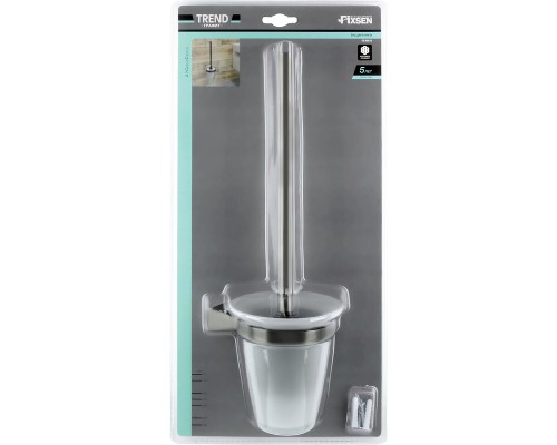 Ершик для унитаза Fixsen Trend Graphite FX-98013 Черный графит