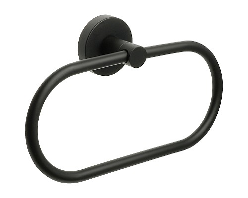 Кольцо для полотенец Fixsen Comfort Black FX-86011 Черное матовое