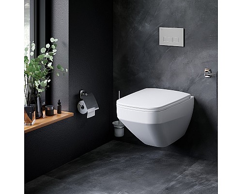 Унитаз AM.PM Inspire V2.0 FlashClean C50A1700MWSC подвесной Белый матовый с сиденьем микролифт