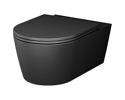 Унитаз AM.PM Func FlashClean C8F1701MBSC подвесной Черный матовый с сиденьем Микролифт