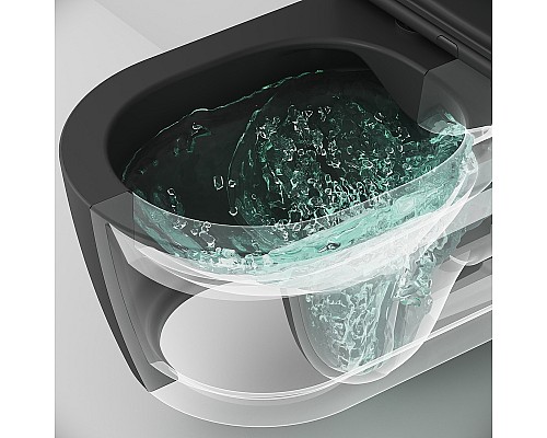 Унитаз AM.PM Func FlashClean C8F1701MBSC подвесной Черный матовый с сиденьем Микролифт