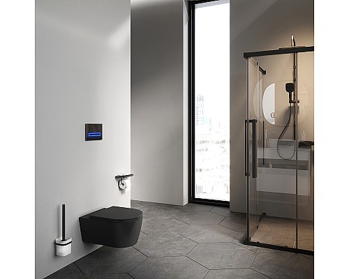 Унитаз AM.PM Func FlashClean C8F1701MBSC подвесной Черный матовый с сиденьем Микролифт