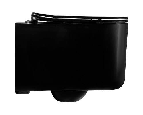 Унитаз Aquatek Мия AQ2004-MB подвесной Черный матовый с сиденьем Микролифт