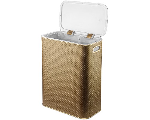 Корзина для белья Geralis PGG-B Punto Золото, кант Золото, стандартная