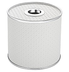 Салфетница Geralis S-PWH Punto Белая, кант Хром