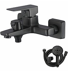 Смеситель для ванны WesnaArt Narcis NAR06-310BL-25201 Черный матовый