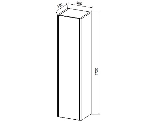 Шкаф пенал Astra Form Капелла 40 03110017 подвесной Белый