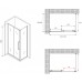 Душевой уголок Abber Schwarzer Diamant 120x90 профиль Черный стекло матовое
