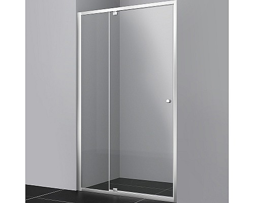 Душевая дверь WasserKRAFT Aula 110 11P13 профиль Хром стекло прозрачное