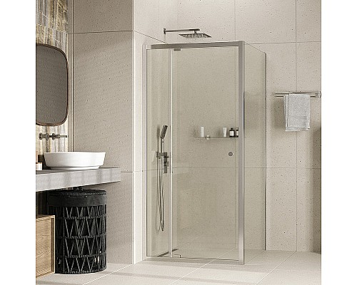 Душевой уголок WasserKRAFT Aula 110х100 11P16 профиль Хром стекло прозрачное