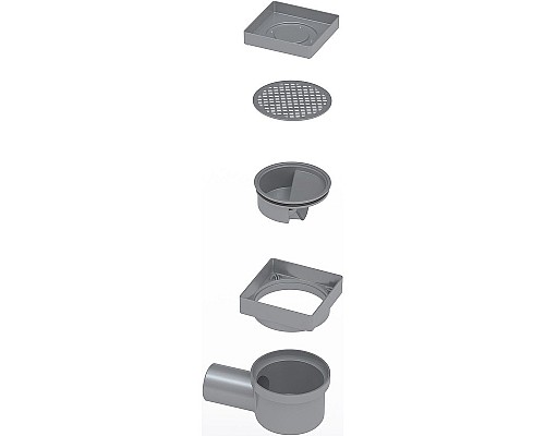 Душевой трап Berges Trend Keramik 100x100 093001 под плитку Душевой трап Berges Trend Keramik 100x100 093001 под плитку