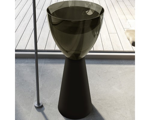 Раковина Abber Kristall 45 AT2703Black-Vesuvian Черная Оливковая