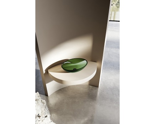 Раковина-чаша Abber Kristall 50 AT2802Emerald Зеленая