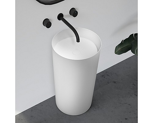 Раковина Abber Stein 45 AS2506-H Белая матовая