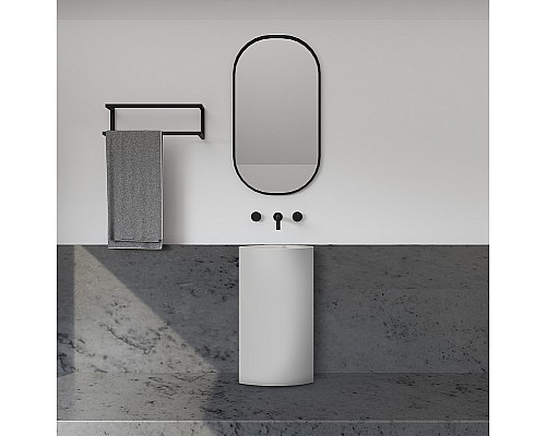 Раковина Abber Stein 45 AS2506-H Белая матовая