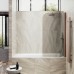 Шторка на ванну Maybah Glass 500x1400 поворотная на монопетле Бронза стекло бронзовое матовое