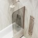 Шторка на ванну Maybah Glass 500x1400 поворотная на монопетле Бронза стекло бронзовое матовое